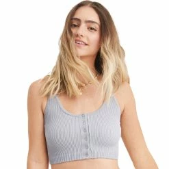 Deals 🔔 Aerie Ribbed Snap Front Bralette 🛒