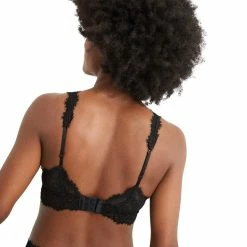 Outlet 🧨 Aerie Eyelash Lace Padded Plunge Bralette 👍 -Cheap Damsel Juniors Store unnamed file 252