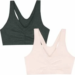 Cheapest ✨ Hanes Cooling Comfort Wire Free Cotton Pullover Bra 2 Pk. 👏