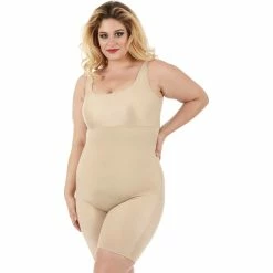 Best Pirce ๐งจ InstantFigure Plus Size Tank Bodyshorts ๐