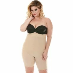 Cheap Damsel Juniors Store 32 Best deal 🌟 InstantFigure Plus Size Hi Waist Gusset Shorts 👍