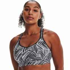 Promo 🌟 Under Armour Infinity Mid Printed Sports Bra 👏