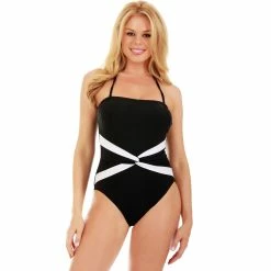 Outlet 🎉 InstantFigure Contrast Twist Front 1 Pc. 🩱 Swimsuit ❤️