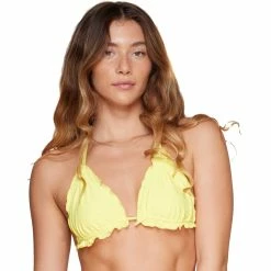 Cheap Damsel Juniors Store 26 Top 10 🛒 Damsel Juniors Ruffle Triangle 👙 Bikini Top 🥰